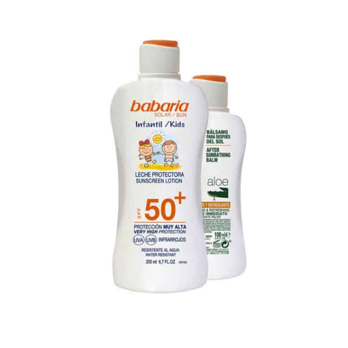 Jag Couture London Babaria Sun Kids Sunscreen Lotion Water Resistant Spf50 200ml Set 2 Pieces