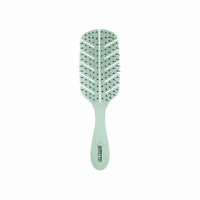 Jag Couture London Beter Detangling Natural Fiber Hair Brush Green