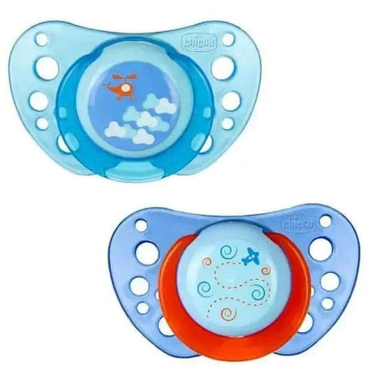 Jag Couture London Chicco Physio Air Rubber Pacifier Blue 6-12m 2 Units