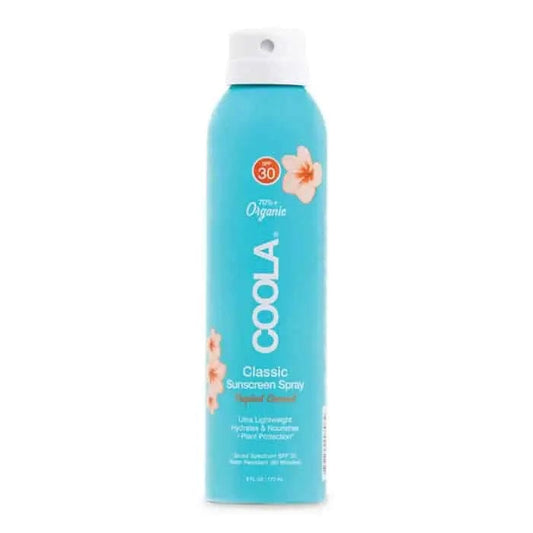 Jag Couture London Coola Classic Body Organic Sunscreen Spray Spf30 Tropical Coconut 177ml