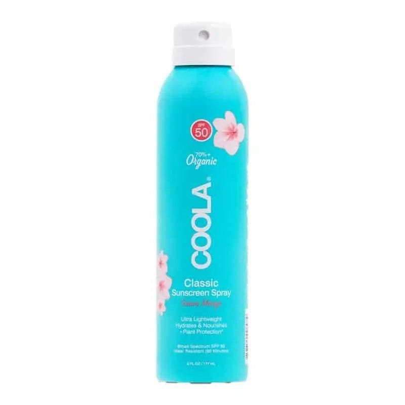 Jag Couture London Coola Classic Body Organic Sunscreen Spray Spf50 Guava Mango 177ml