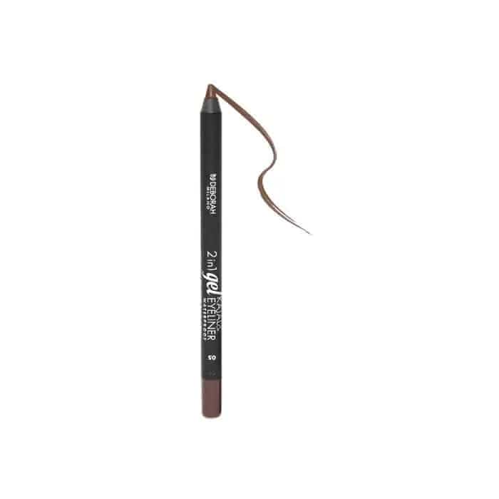 Jag Couture London Deborah Milano 2 In 1 Gel Kajal And Eyeliner Waterproof 05 Brown