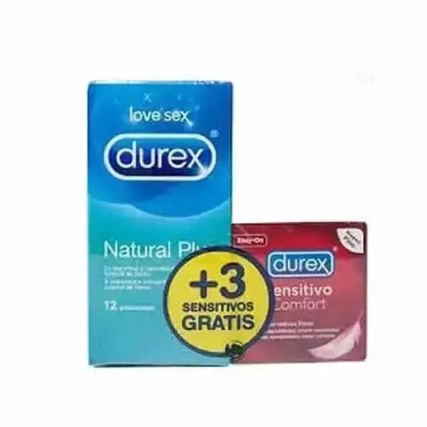 Jag Couture London Durex Love Sex Natural Plus 12 Condoms + 3 Sensitive