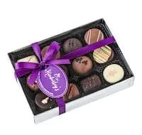 Jag Couture London Fashion 12 Handmade English Truffels Chocolates In A Stunning Silver Gift Box