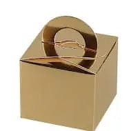 Jag Couture London Fashion 8 Choc Shiny Gold Carry Box