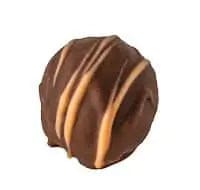 Jag Couture London Fashion Apricot - Flavoured Cream Ganache In Milk Chocolate With Apricot Stripes 13G