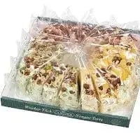 Jag Couture London Fashion Assorted Flavoured Nougat Cake - Appr 20 Slices - Strawberry, Lemon And Pistachio