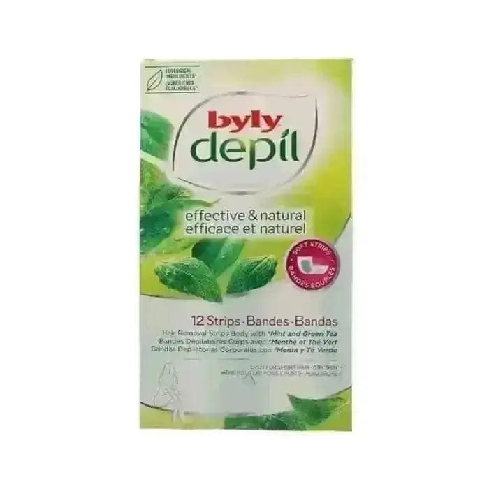 Jag Couture London Fashion Byly Depil Hair Removal Strips Body With Mint And Green Tea 12 Units