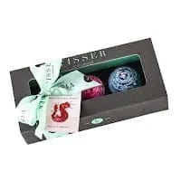 Jag Couture London Fashion Deluxe Gift Box Of 3 Fruity Picasso Chocolates With Menu Tag