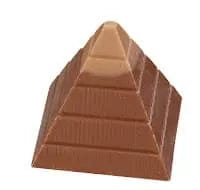 Jag Couture London Fashion Double Sticky Toffee Pyramid -  In Milk Chocolate 13G