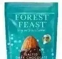 Jag Couture London Fashion Forest Feast Sea Salted Dark Chocolate Covered Almonds In Pouch