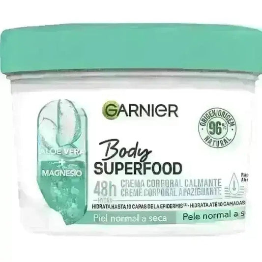 Jag Couture London Fashion Garnier Body Superfood Aloe Vera Calming Body Cream 380ml