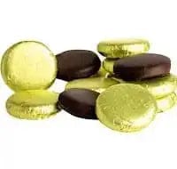 Jag Couture London Fashion Ginger Crème - Dark Chocolate Covered Fondant In Yellow Coloured Foil 120Pcs