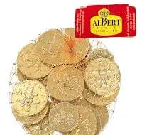 Jag Couture London Fashion Gold Foiled Uk Milk Chocolate Coins In Net