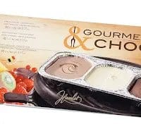 Jag Couture London Fashion HAMLET Gourmet & Choc Milk, White And Dark Chocolate Fondue Tray