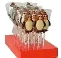 Jag Couture London Fashion Hand Decorated Chocolate Penguin Lollipops In Display