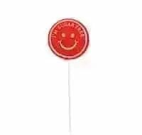 Jag Couture London Fashion I'M Sugar Free Smile Strawberry Flavoured Red Lollipop In Display