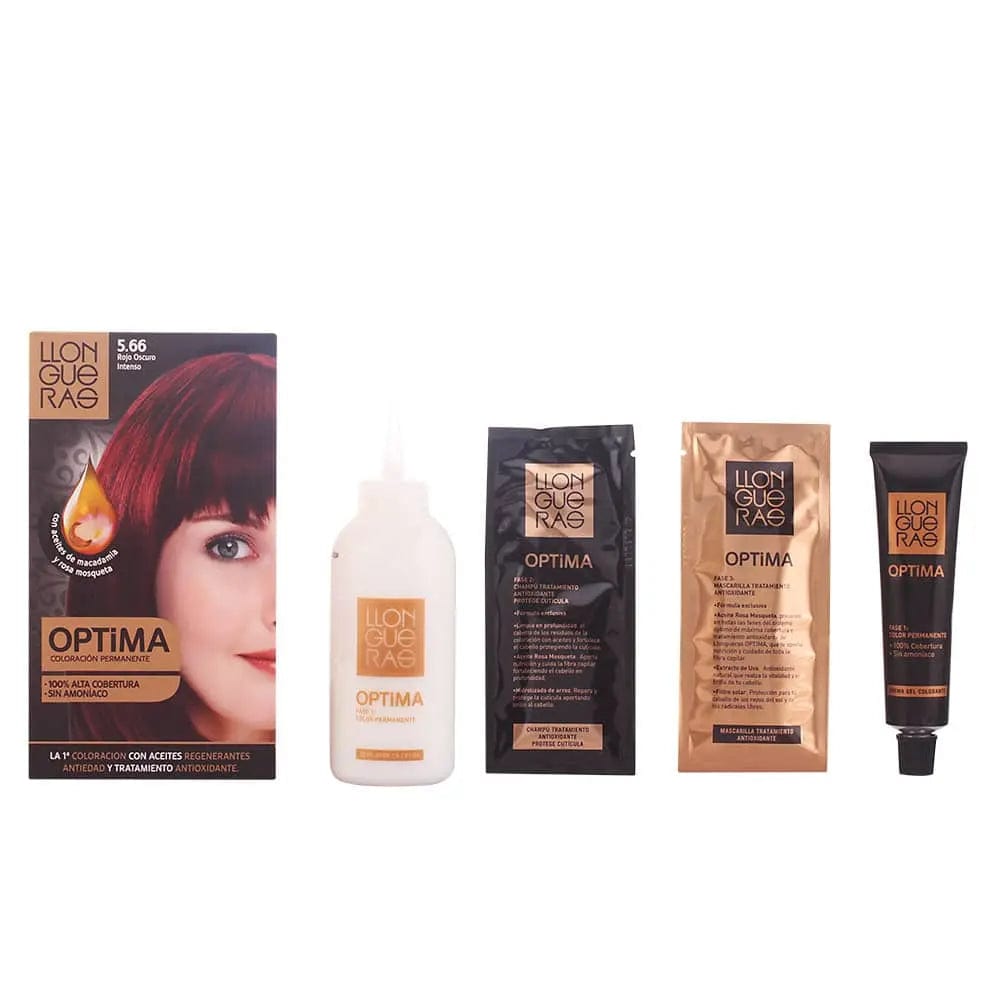 Jag Couture London Fashion Llongueras Optima Permanent Hair Colour Ammonia Free 5.66 Deep Intense Reed