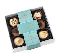 Jag Couture London Fashion Luxury Chocolate Cup Selection In 9 Choc Grey Base With Cello Lid