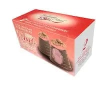 Jag Couture London Fashion Milk Chocolate Strawberry & Cream Truffle Walnut Whirls Twin Pack