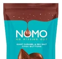 Jag Couture London Fashion Nomo Vegan & Free From Caramel & Sea Salt Flavoured Buttons In Pouch