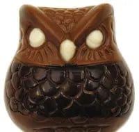 Jag Couture London Fashion Ollie The Owl - Decorated Solid Milk Chocolate - Appr 36Pcs