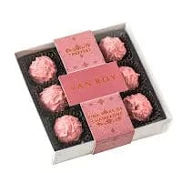 Jag Couture London Fashion Pink Marc De Champagne Truffles In 9 Choc Grey Base With Cello Lid