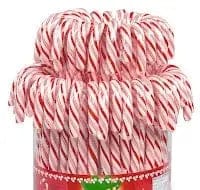 Jag Couture London Fashion Red And White Cherry Flavoured Candy Canes In Display Bucket (12.8cm)