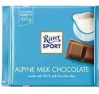 Jag Couture London Fashion Ritter Sport Alpine Milk Chocolate Bar