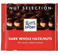 Jag Couture London Fashion Ritter Sport Dark Chocolate With Whole Hazelnuts Bar