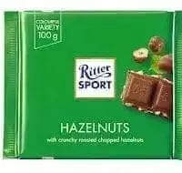 Jag Couture London Fashion Ritter Sport Milk Chocolate With Chopped Hazelnuts