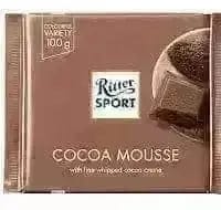 Jag Couture London Fashion Ritter Sport Milk Chocolate With Whipped Cocoa Mousse Bar