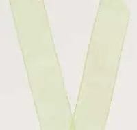 Jag Couture London Fashion Spring Green Organza Woven Edge Ribbon