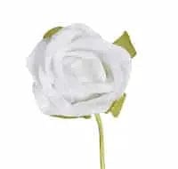 Jag Couture London Fashion White Rosebud Decoration - 8.5Cm X 2Cm