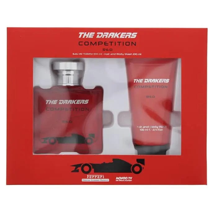 Jag Couture London Ferrari The Drakers Competition Red Eau De Toilette Spray 100ml Set 2 Pieces