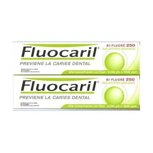 Jag Couture London Fluocaril Pasta Dentífrica Sabor Menta Prevención Caries 2x125ml