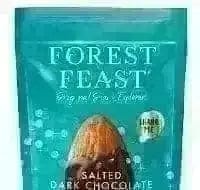 Jag Couture London Forest Feast Sea Salted Dark Chocolate Covered Almonds In Pouch