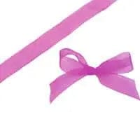 Jag Couture London Fuschia Organza Woven Edge Ribbon