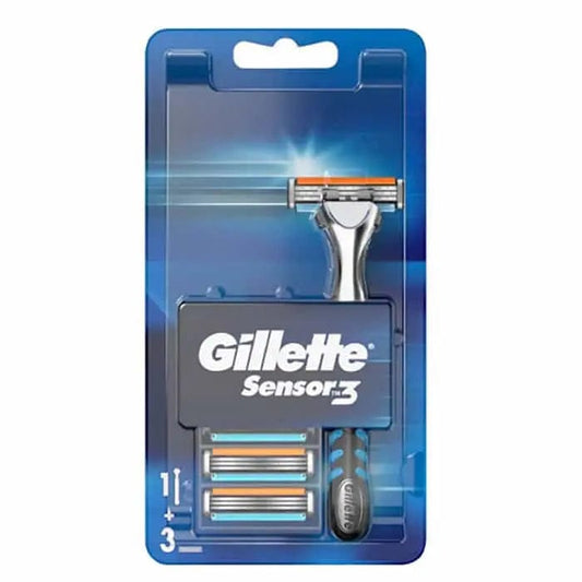 Jag Couture London Gillette Sensor3 Razor + 3 Refills