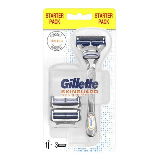 Jag Couture London Gillette Skinguard Sensitive Razor + 3 refills