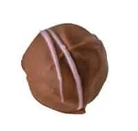 Jag Couture London Gin & Rhubarb - Flavoured Cream Ganache In Milk Chocolate With Pink Stripes 13G