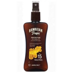 Jag Couture London Hawaiian Tropic Protective Dry Spray Oil Spf15 Medium 200ml