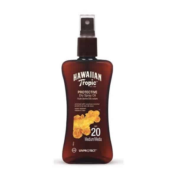 Jag Couture London Hawaiian Tropic Protective Dry Spray Oil Spf20 Medium 200ml