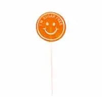 Jag Couture London I'M Sugar Free Smile Orange Flavoured Orange Lollipop In Display