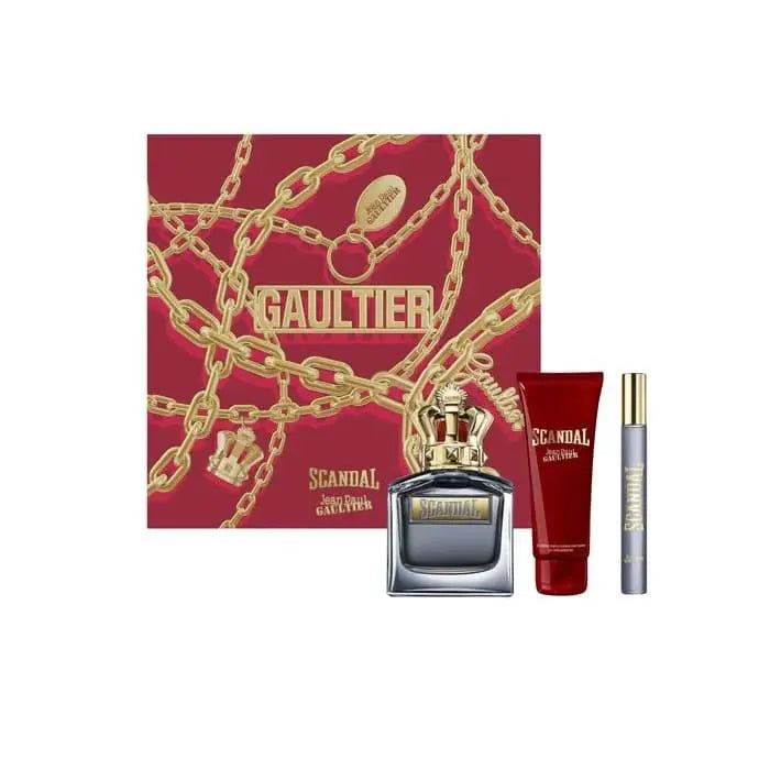 Jag Couture London Jean Paul Gaultier Scandal for Him Eau de Toilette Spray 100ml Set 3 Pieces