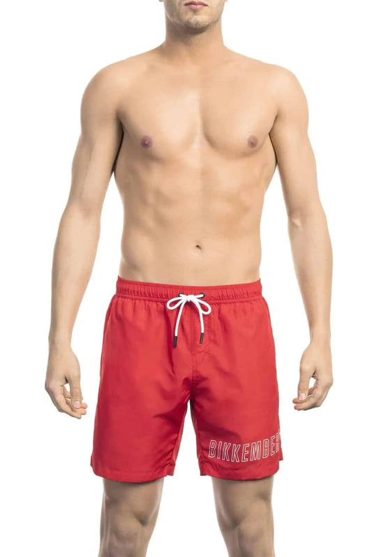 Jag Couture London M Bikkembergs Beachwear - BKK1MBM01 - Red