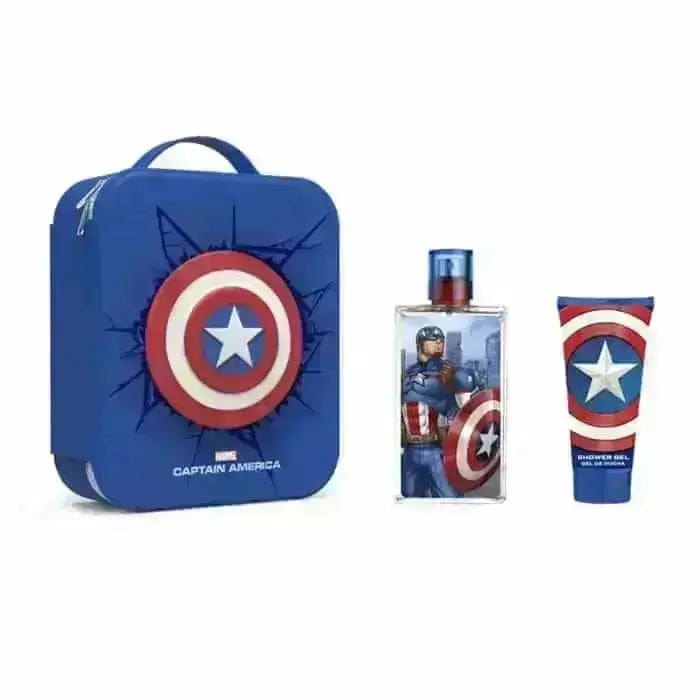 Jag Couture London Marvel Captain America Eau De Toilette Spray 100ml Set 3 Pieces