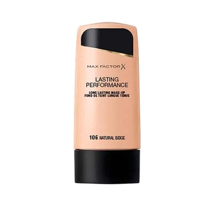 Jag Couture London Max Factor Lasting Performance Foundation 106 Natural Beige