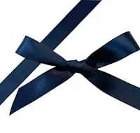 Jag Couture London Navy Blue Single Faced Satin Ribbon