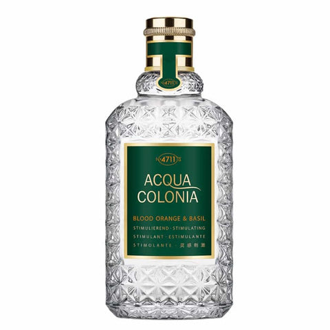 Jag Couture London 4711 Acqua Colonia Blood Orange & Basil Eau De Cologne spray, 100ml, with fresh blood orange and basil notes.